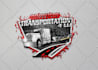 design trucking business, towing, transport, truck logo