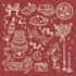 create cute doodle art pattern illustrations