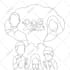 create line art illustrations for coloring book