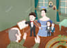 create whimsical childrens book illustrations and cover