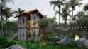 do design and render your tiny cabana house in a fantastic way