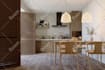 create luxury modern kitchen interior with photorealistic 3d render