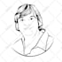 create black and white line art illustration from your pics