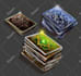 paint and design props and game icons