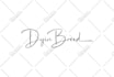 do handwritten, signature, scripted, cursive logo