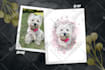 draw a watercolor pet portrait from your photo