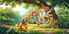 make a children book illustration with KDP format using midjourney