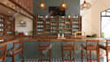 do 3d interior design of restaurant and cafe with realistic rendering