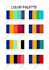 give 24 beautiful color palette for your brand identity
