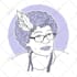 draw minimalist flat line avatar for you