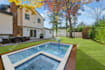 add leaves to trees, add basic landscape, add full  landscape, add pool