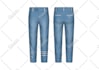 design denim, jeans pants, and jackets tech pack