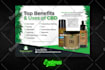 design a professional cannabis, cbd, hemp flyer label menu