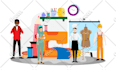 create modern flat vector illustration