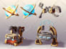 draw high quality 2d game assets, objects, props