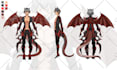 draw a custom reference sheets for your characters vtuber