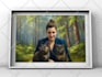 draw realistic family portrait , couple or wedding painting in any style