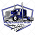 design professional truck freight dispatching logistics logo