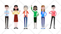 make a cute geometrical style illustration for you