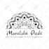 do hand drawn or geometric mandala logo design