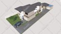 model and render 3d exterior house