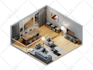 create 3d isometric renders