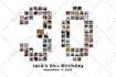 make a photo collage from any shape, number, word, or text