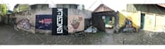 painting a real graffiti realistic on the street wall