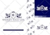 do modern luxury or heraldic logo design with hand drawing