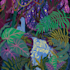 illustrate you and plants, colorful, flat art, pop art