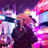 add neon lights and holographic overlays to your photos