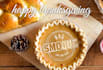 put your logo icon on a pie for thanksgiving