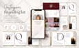 design an elegant instagram branding kit