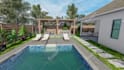 make landscape, garden, patio, pool, backyard  design, 24
