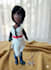 make plush doll with felt fabric hand sew