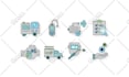 design unique custom icon set for web and app