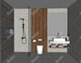 design a modern luxury bathroom with realistic 3d rendering