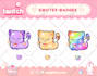 draw cute sub badges for twitch, discord