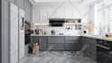 create kitchen interior design with realistic 3d rendering