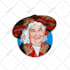 create big head vector portrait for avatar