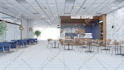 do design and 3d rendering for your cafe and coffee shop
