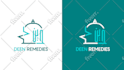 design arabic logo or kufic name square calligraphy style