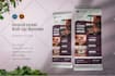 design a custom ,roll up, retractable banner for your brand
