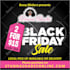 make black friday new year, season sale, christmas, or valentine day flyer