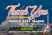 send real organic web traffic visitors from middle east