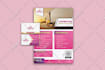design logistics, trucking, dispatching, freight, transport flyer