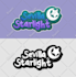 create custom cute kawai logo text for vtuber, twitch streamers