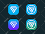 design app and launcher icon for mobile app