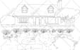 draw detailed line drawing of your house