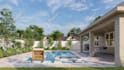 do landscape design, backyard design with 3d rendering as landscape architect